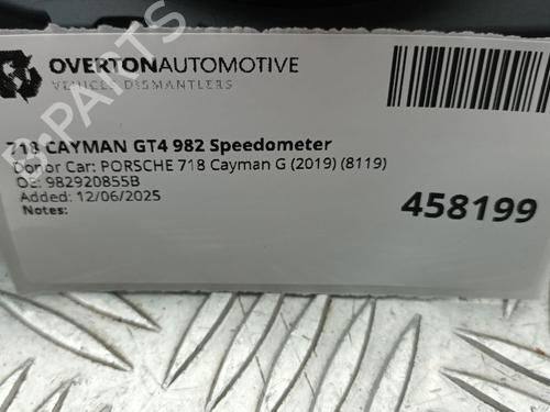 Instrument cluster PORSCHE 718 CAYMAN (982) 4.0 GT4 (982810, 982811) | BP29680176C47