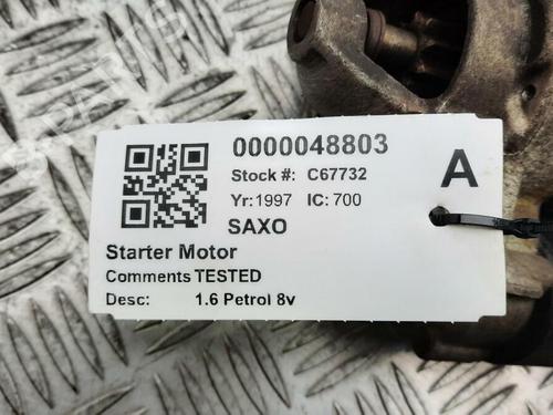 Startmotor CITROËN SAXO (S0, S1) 1.6 | BP29646849M8 