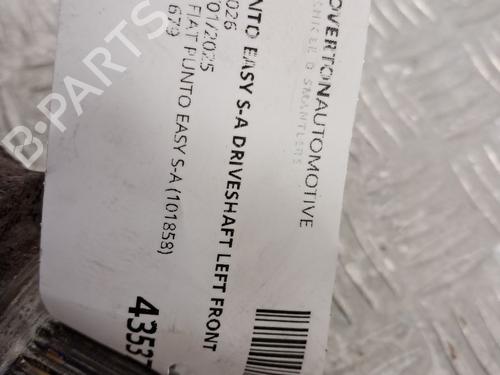 Left front driveshaft FIAT PUNTO (199_) 1.4 (199AXB1A, 199BXB1A, 199BXB11, 199AXB11) | BP29670035M38 