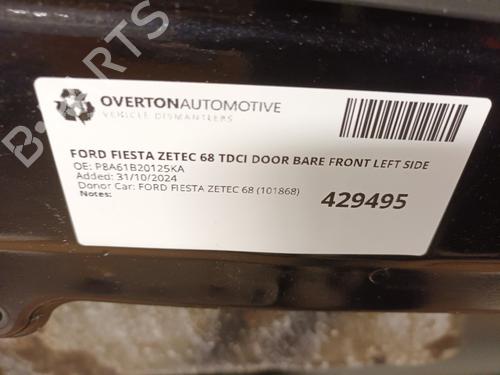 Left front door FORD FIESTA VI (CB1, CCN) 1.4 TDCi | BP29667672C2 