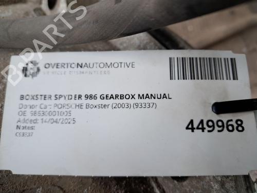 Gearbox PORSCHE BOXSTER (986) 2.5 | BP29676623M3