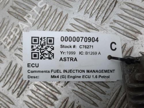 Motorstyringsenhet VAUXHALL ASTRA Mk IV (G) Hatchback (T98) 1.6 16V (F08, F48) | BP29647696M57 