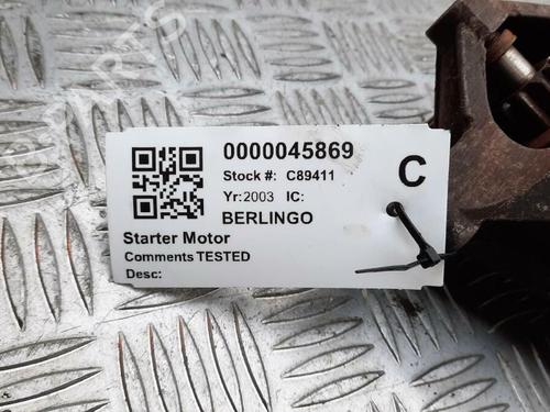 Anlasser CITROËN BERLINGO / BERLINGO FIRST MPV (MF_, GJK_, GFK_) 2.0 HDI 90 (MFRHY) | BP29646807M8 