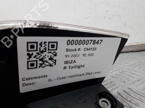 Right taillight SEAT IBIZA III (6L1) 1.4 16V | BP29645731C35