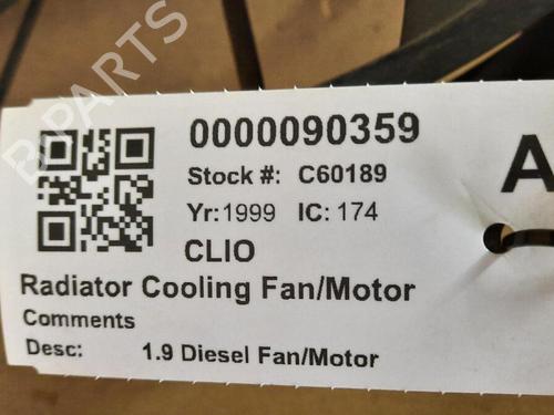 Lüfter RENAULT CLIO II (BB_, CB_) 1.9 D (B/CB0E, BB0J) | BP29648015M128 