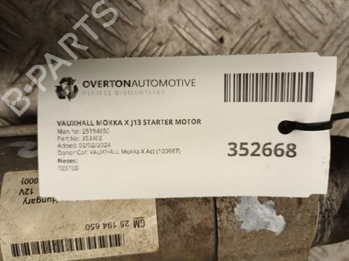 Starter VAUXHALL MOKKA / MOKKA X (J13) 1.4 | BP29657397M8 