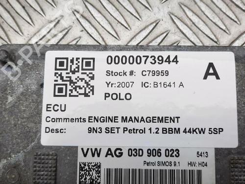 Engine control unit (ECU) VW POLO IV (9N_, 9A_) 1.2 | BP29647635M57 