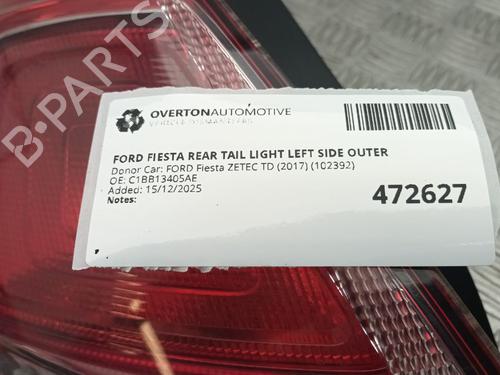 Left taillight FORD FIESTA VI (CB1, CCN) 1.5 TDCi | BP31366976C34  - Image 5