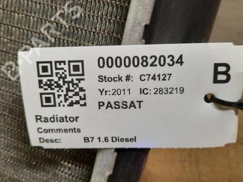 Water radiator VW PASSAT B7 (362) 1.6 TDI | BP29647812M31