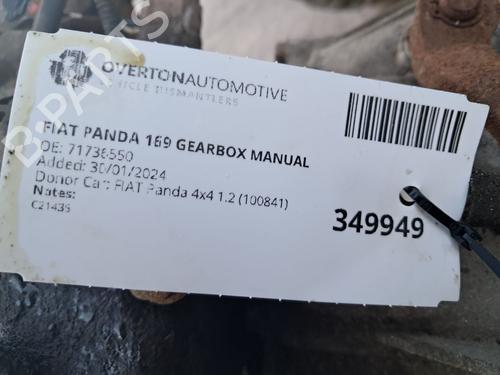 Gearbox FIAT PANDA (169_) 1.2 4x4 (169.AXB2A) | BP29657293M3
