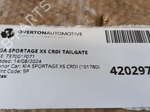 Tailgate KIA SPORTAGE II (JE_, KM_) 2.0 CRDi 4WD | BP29665521C6