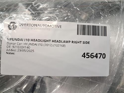 Right headlight HYUNDAI i10 I (PA) 1.2 | BP29679634C29 
