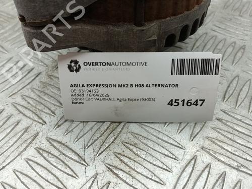 Generator VAUXHALL AGILA Mk II (B) (H08) 1.0 12V | BP29677626M7