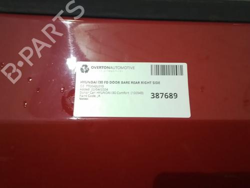 Right rear door HYUNDAI i30 (FD) 1.4 | BP29660384C5 