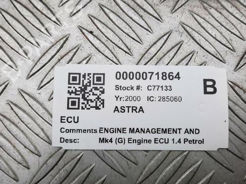Motorstyringsenhed VAUXHALL ASTRA Mk IV (G) Hatchback (T98) 1.4 16V (F08, F48) | BP29647599M57 