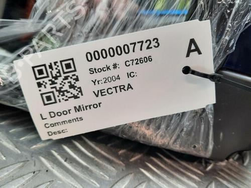 Ryggespeil venstre VAUXHALL VECTRA Mk II (C) GTS (Z02) 1.8 16V | BP29645712C26