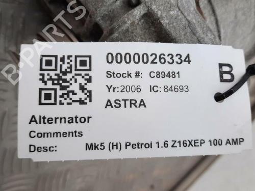 Generator VAUXHALL ASTRA Mk V (H) (A04) 1.6 (L48) | BP29646395M7 