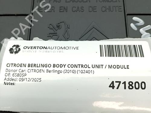 Electronic module CITROËN BERLINGO Box Body/MPV (B9) 1.6 HDi 75 | BP30868638M83  - Image 5