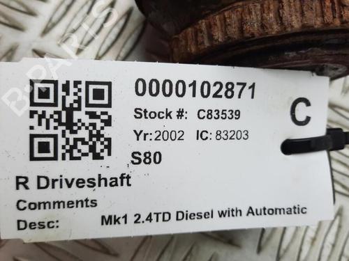 Right front driveshaft VOLVO S80 I (184) D5 | BP29648208M39 