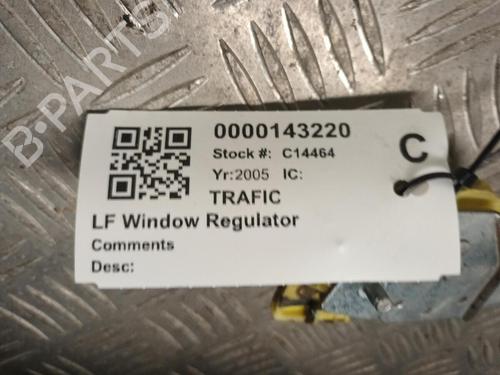 Front left window mechanism RENAULT TRAFIC II Van (FL) 2.5 dCi 135 (FL0D) | BP29649079C22 