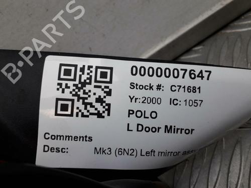 Left mirror VW POLO Variant (6V5) 1.6 | BP29645701C26 