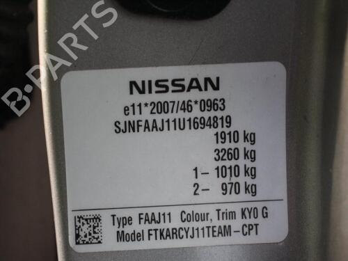 Instrument cluster NISSAN QASHQAI II (J11, J11_) 1.2 DIG-T | BP29646909C47 