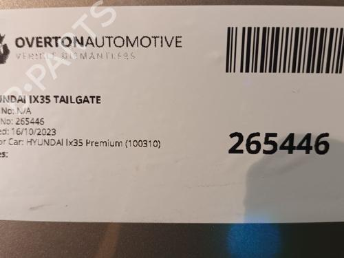 Tailgate HYUNDAI ix35 (LM, EL, ELH) 2.0 CRDi | BP29652653C6