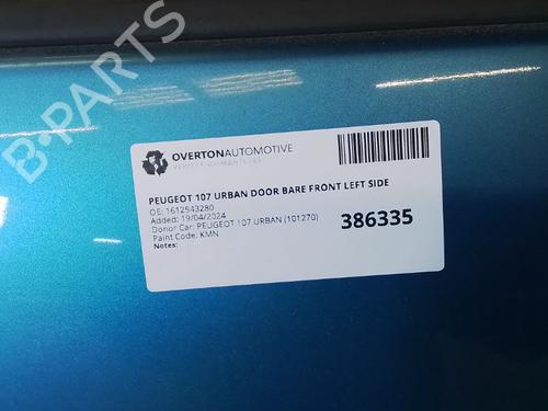 Left front door PEUGEOT 107 (PM_, PN_) 1.0 | BP29660264C2 