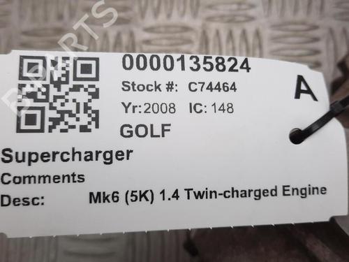 Turbocharger/Supercharger VW GOLF V (1K1) 1.4 TSI | BP29648956M71 