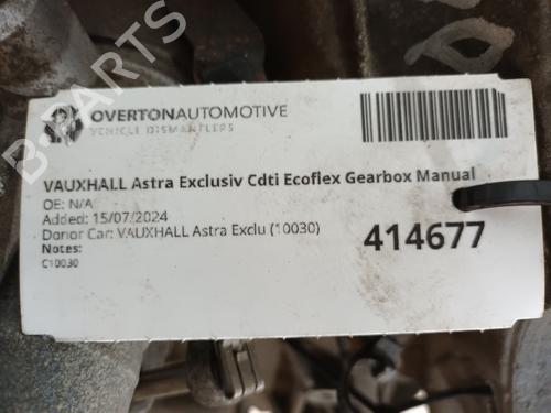 Gearbox VAUXHALL ASTRA Mk VI (J) Estate (P10) 1.7 CDTi | BP29663760M3