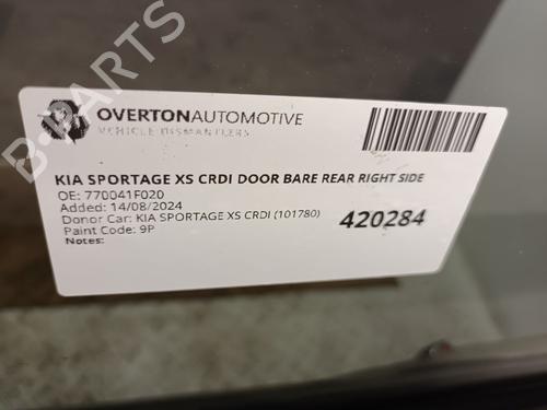 Right rear door KIA SPORTAGE II (JE_, KM_) 2.0 CRDi 4WD | BP29665518C5