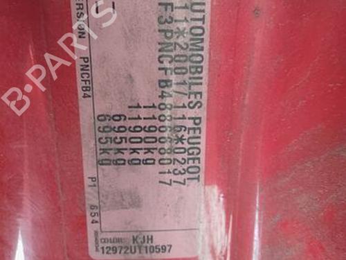 Front right seatbelt PEUGEOT 107 (PM_, PN_) 1.0 | BP29663919I25 