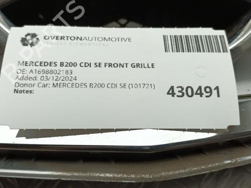 Grille MERCEDES-BENZ A-CLASS (W169) A 170 (169.032, 169.332) | BP29668027C40 