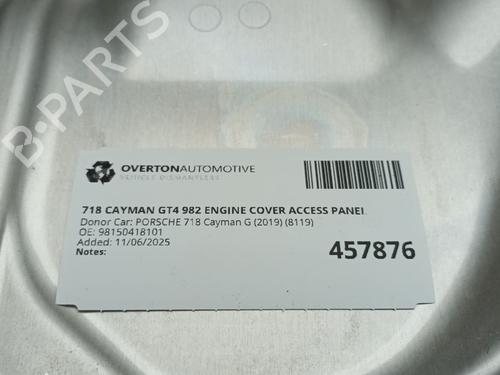 Upper protection PORSCHE 718 CAYMAN (982) 4.0 GT4 (982810, 982811) | BP29680035M93