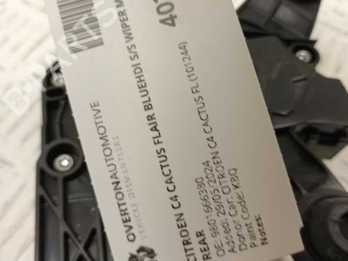 Rear wiper motor CITROËN C4 CACTUS 1.5 BlueHDi 100 | BP29661492M102