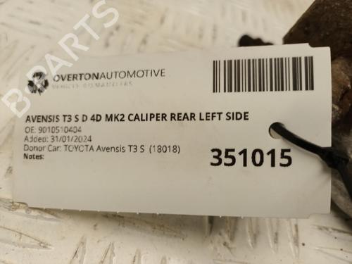 Left rear brake caliper TOYOTA AVENSIS Estate (_T25_) 2.2 D-4D (ADT251_, ADT251R) | BP29657368M107