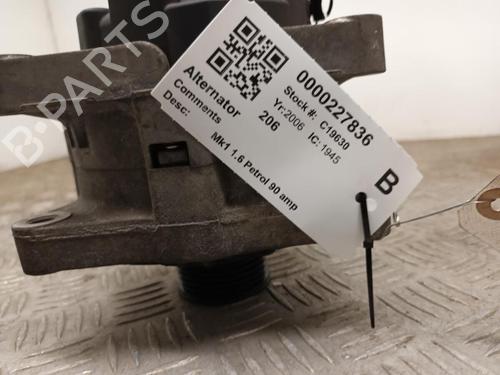 Alternator PEUGEOT 206 CC (2D) 1.6 16V (2DNFUF, 2DNFUR) | BP29651220M7