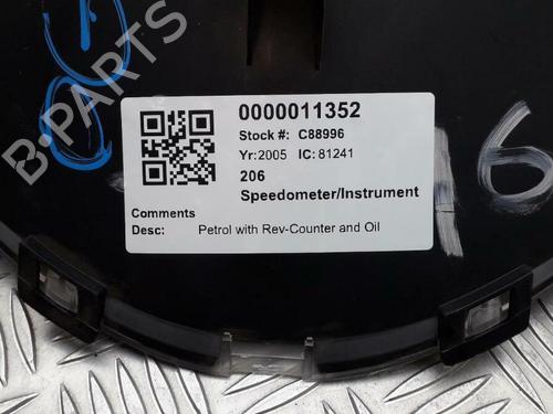 Instrument cluster PEUGEOT 206 Hatchback (2A/C) 1.1 i | BP29645876C47