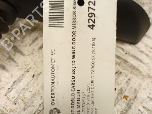 Right mirror FIAT DOBLO Box Body/MPV (223_) 1.9 JTD (223ZXE1A) | BP29667782C27 