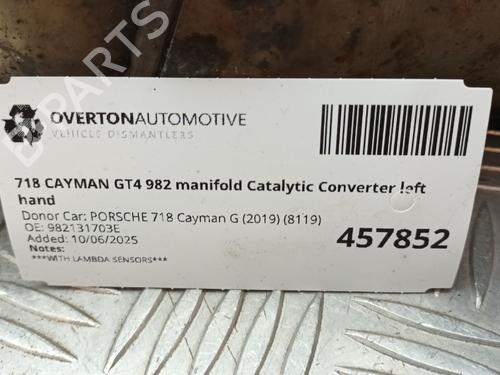 Catalyst PORSCHE 718 CAYMAN (982) 4.0 GT4 (982810, 982811) | BP29680017M10 