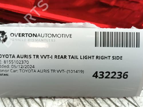 Right taillight TOYOTA AURIS (_E15_) 1.6 (ZRE151_, ZRE151R) | BP29668788C35