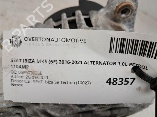 Alternator SEAT IBIZA V (KJ1, KJG) 1.0 TSI | BP29646832M7 