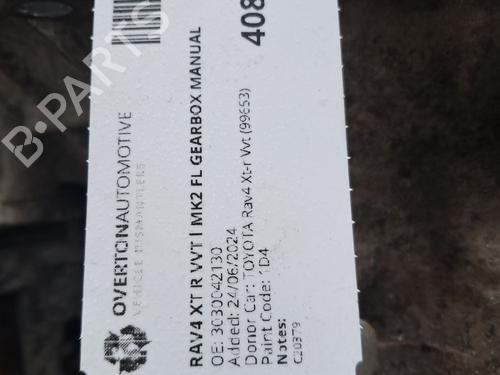 Gearbox TOYOTA RAV 4 II (_A2_) 2.0 4WD (ACA21, ACA20) | BP29662650M3