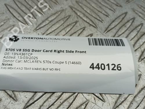 Front right panel MCLAREN 570S 3.8 | BP29672173C59 