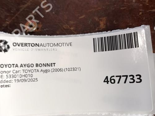 Hood TOYOTA AYGO (_B1_) 1.0 (KGB10_, KGB10R) | BP29685944C1