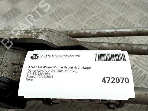 Front wiper motor AUDI A4 B7 (8EC) 1.8 T | BP30917155M29 
