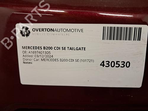Tailgate MERCEDES-BENZ A-CLASS (W169) A 170 (169.032, 169.332) | BP29668052C6 