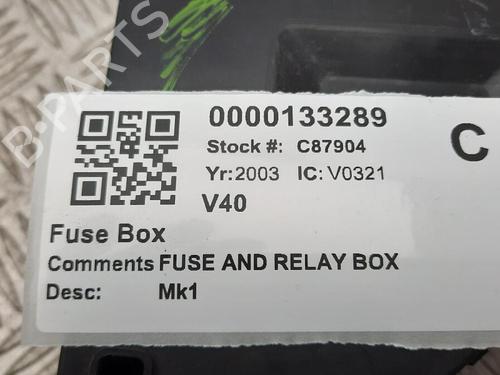 Fuse box VOLVO V40 Estate (645) 1.9 DI | BP29648861E1 