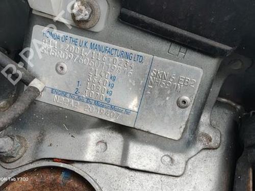 Rear right window mechanism HONDA CR-V II (RD_) 2.2 CTDi (RD9) | BP29675829C25