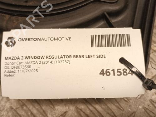 Rudehejsemekanisme venstre bagtil MAZDA 2 (DE_, DH_) 1.3 (DE3FS) | BP29681887C24 